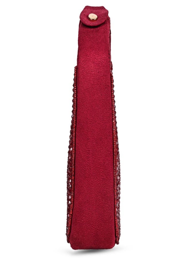 MARKQUES Red Crystal Handheld Embellished Handbag - Image 5